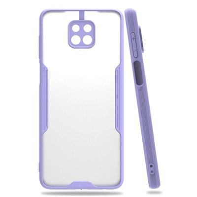 Mey İthalat®   Redmi Note 9S Kılıf Platin Silikon - Lila
