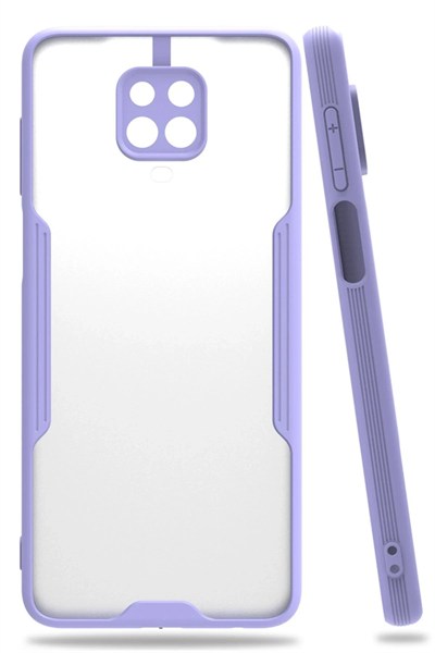 Mey İthalat®   Redmi Note 9S Kılıf Platin Silikon - Lila