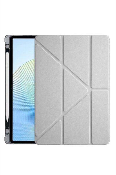 Mey İthalat®   Redmi Pad 2 Kalemlikli Mars Tablet Kılıfı - Gri
