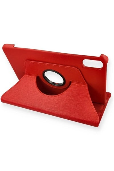 Mey İthalat®   Redmi Pad 2 Kılıf 360 Tablet Deri Kılıf - Kırmızı