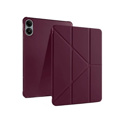 Mey İthalat®   Redmi Pad Pro 12.1 Kılıf Kalemlikli Mars Tablet Kılıfı - Mürdüm