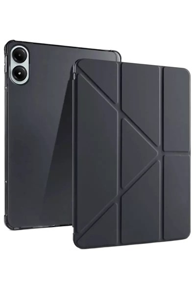 Mey İthalat®   Redmi Pad Pro 12.1 Kılıf Kalemlikli Mars Tablet Kılıfı - Siyah