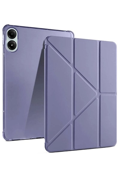 Mey İthalat®   Redmi Pad Pro 12.1 Kılıf Kalemlikli Mars Tablet Kılıfı - Lavender
