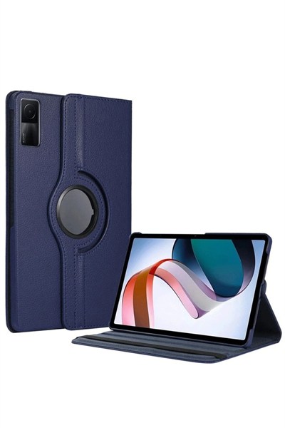 Mey İthalat®   Redmi Pad SE 4G Kılıf 360 Tablet Deri Kılıf - Lacivert