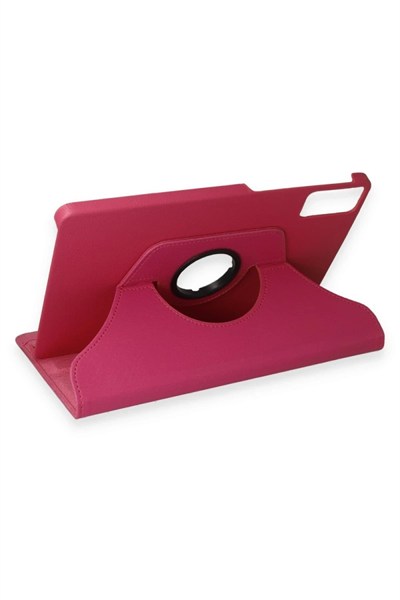 Mey İthalat®   Redmi Pad SE 4G Kılıf 360 Tablet Deri Kılıf - Pembe