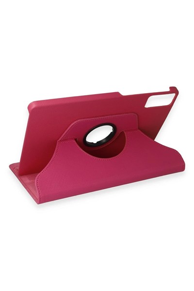 Mey İthalat®   Redmi Pad SE Kılıf 360 Tablet Deri Kılıf - Pembe