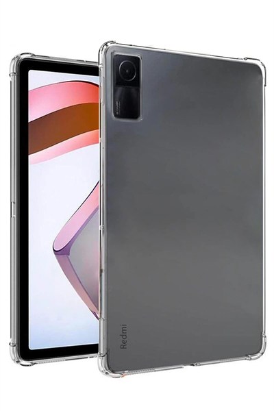 Mey İthalat®   Redmi Pad SE Kılıf Anti Shock Tablet Silikon - Şeffaf