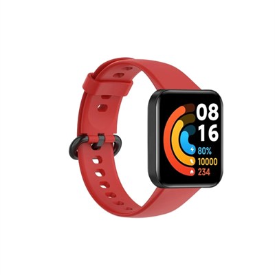 Mey İthalat®   Redmi Watch 2 Klasik Kordon - Kırmızı