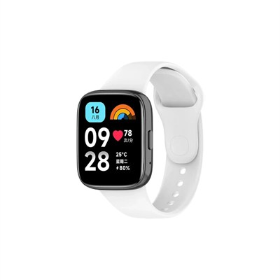Mey İthalat®   Redmi Watch 3 Active Klasik Kordon - Beyaz
