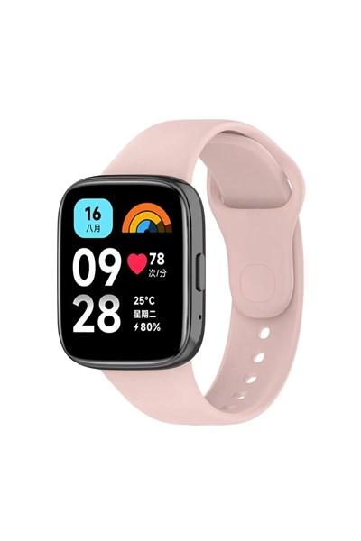 Mey İthalat®   Redmi Watch 3 Active Klasik Kordon - Pudra