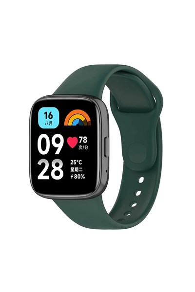 Mey İthalat®   Redmi Watch 3 Active Klasik Kordon - Haki Yeşil