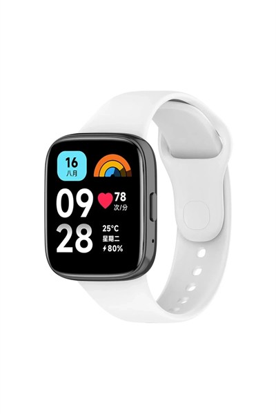 Mey İthalat®   Redmi Watch 3 Active Klasik Kordon - Beyaz