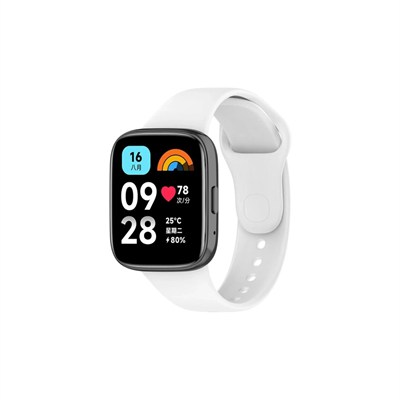 Mey İthalat®   Redmi Watch 3 Active Klasik Kordon - Beyaz