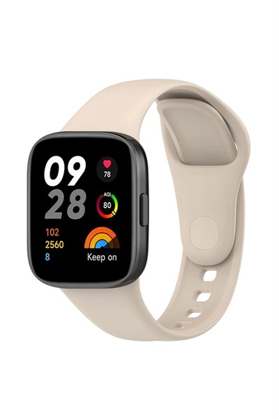 Mey İthalat®   Redmi Watch 3 Klasik Kordon - Bej