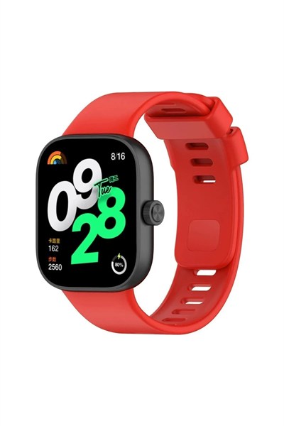Mey İthalat®   Redmi Watch 4 Klasik Kordon - Kırmızı