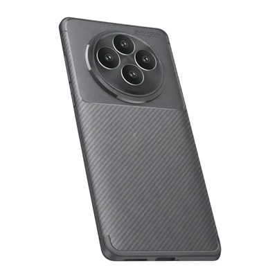 Mey İthalat®   Reno 11 FS Kılıf Auto Focus Karbon Kapak - Gri