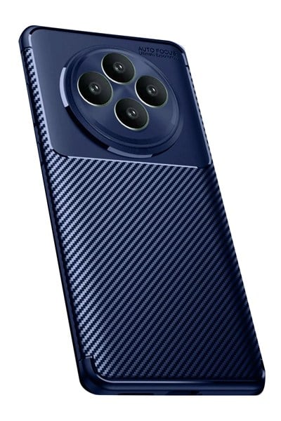 Mey İthalat®   Reno 11 FS Kılıf Auto Focus Karbon Kapak - Lacivert