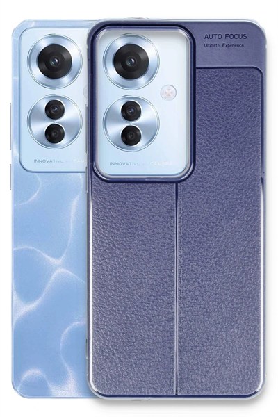 Mey İthalat®   Reno 11F Kılıf Auto Focus Kapak - Lacivert