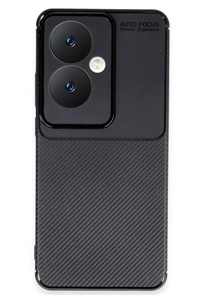 Mey İthalat®   Reno 11F Kılıf Auto Focus Karbon Kapak - Siyah
