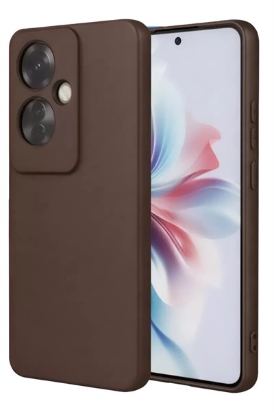 Mey İthalat®   Reno 11F Kılıf First Silikon - Kahverengi