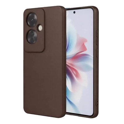 Mey İthalat®   Reno 11F Kılıf First Silikon - Kahverengi