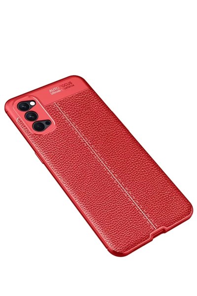 Mey İthalat®   Reno 4 Pro Kılıf Auto Focus Kapak - Kırmızı