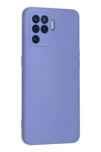 Mey İthalat®   Reno 5 Lite Kılıf Nano içi Kadife Silikon - Lila