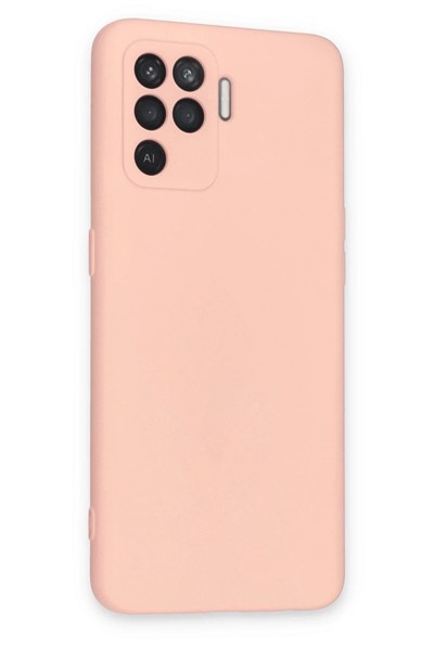 Mey İthalat®   Reno 5 Lite Kılıf Nano içi Kadife Silikon - Pudra