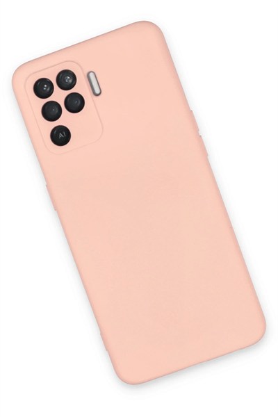 Mey İthalat®   Reno 5 Lite Kılıf Nano içi Kadife Silikon - Pudra