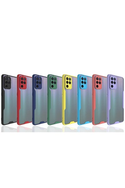 Mey İthalat®   Reno 5 Lite Kılıf Platin Silikon - Sarı