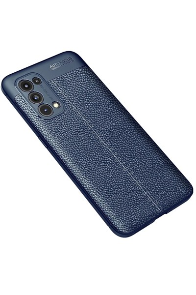 Mey İthalat®   Reno 5 Pro Kılıf Auto Focus Kapak - Lacivert