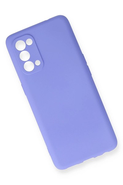 Mey İthalat®   Reno 5 Pro Kılıf First Silikon - Lila