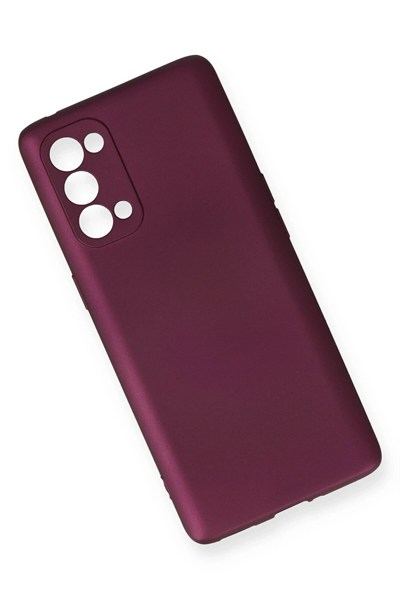 Mey İthalat®   Reno 5 Pro Kılıf First Silikon - Mürdüm