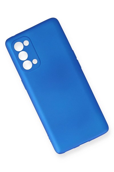 Mey İthalat®   Reno 5 Pro Kılıf First Silikon - Mavi