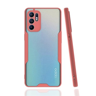 Mey İthalat®   Reno 6 Kılıf Platin Silikon - Pembe