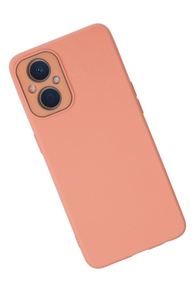 Mey İthalat®   Reno 7 Lİte Kılıf Lansman Glass Kapak - Pembe