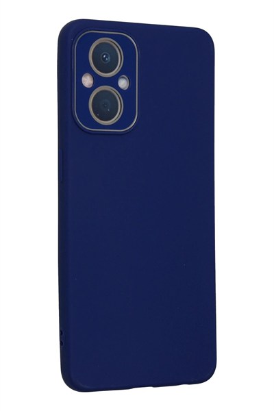 Mey İthalat®   Reno 7 Lite Kılıf Lansman Glass Kapak - Sky Blue