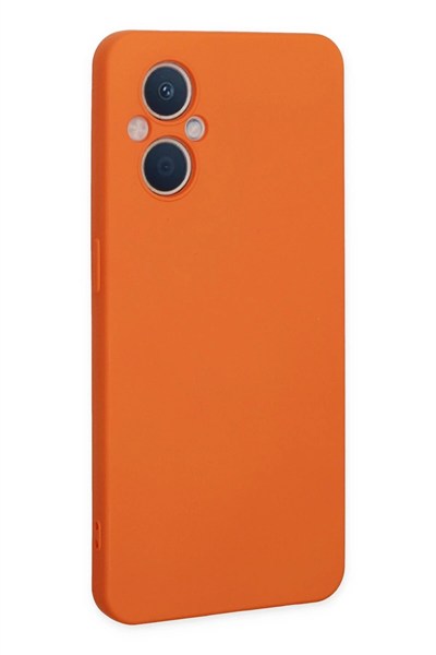 Mey İthalat®   Reno 7 Lite Kılıf Nano içi Kadife Silikon - Turuncu
