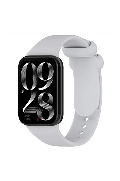 Mey İthalat®   Smart Band 8 Pro Klasik Kordon - Açık Gri