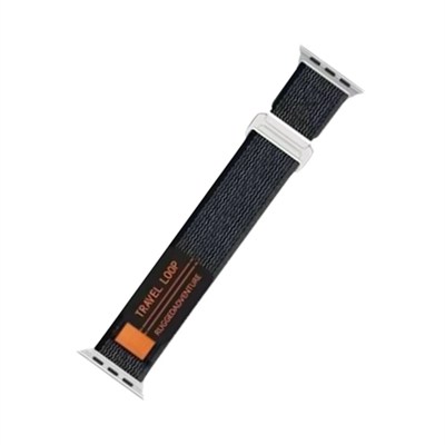 Mey İthalat®   Watch 38mm Alice Kumaş Kordon - Siyah-Gri