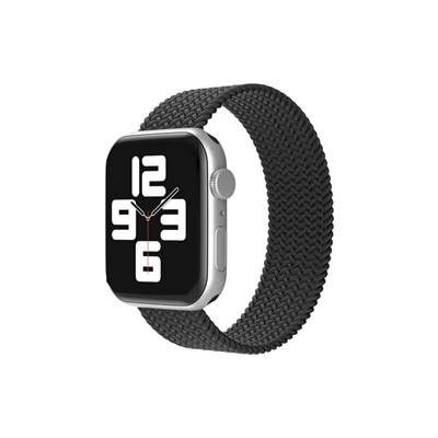 Mey İthalat®   Watch 38mm Ayarlı Solo Silikon Kordon - Siyah