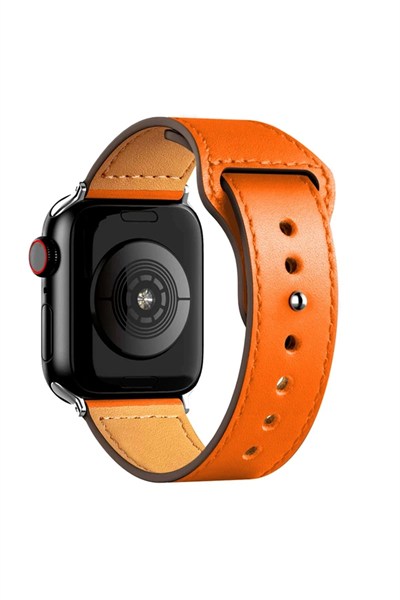 Mey İthalat®   Watch 38mm KR415 Luaz Deri Kordon - Turuncu