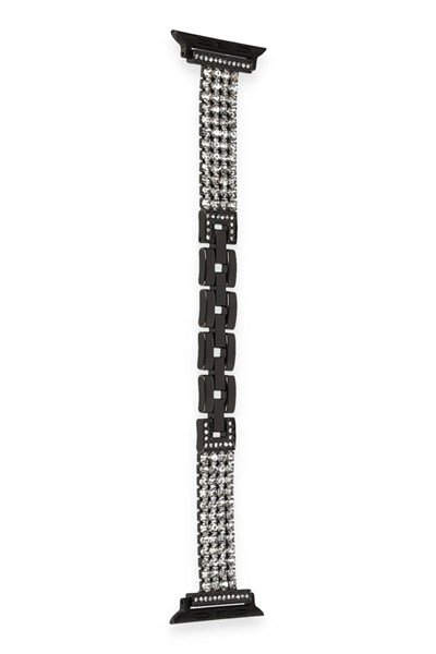 Mey İthalat®   Watch 38mm Live Taşlı Kordon - Siyah