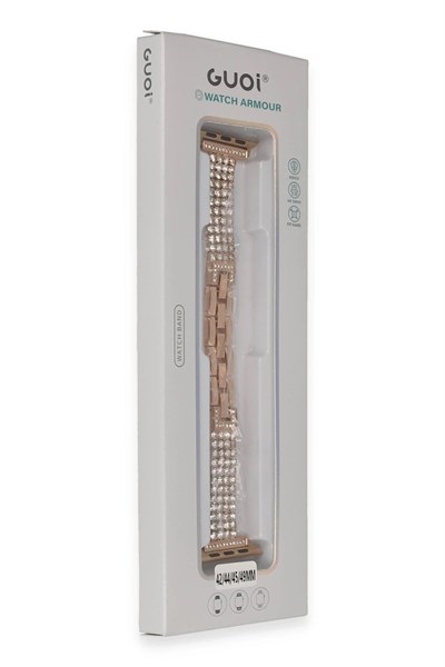 Mey İthalat®   Watch 38mm Live Taşlı Kordon - Rose Gold