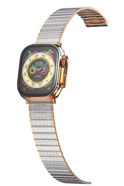 Mey İthalat®   Watch 38mm Made Metal Kordon - Gümüş-Rose Gold