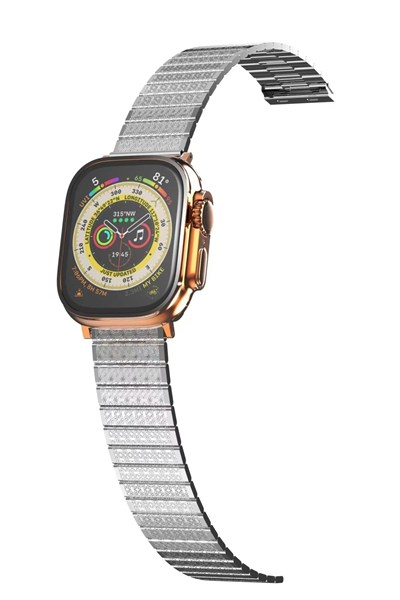 Mey İthalat®   Watch 38mm Made Metal Kordon - Gümüş