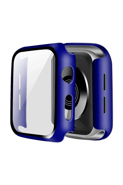 Mey İthalat®   Watch 40mm Camlı Kasa Ekran Koruyucu - Lacivert