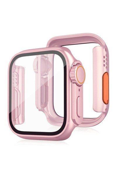 Mey İthalat®   Watch 41mm Watch 49mm Kasa Dönüştürücü ve Ekran Koruyucu - Rose Gold