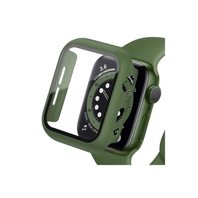 Mey İthalat®   Watch 42mm Camlı Kasa Ekran Koruyucu - Koyu Yeşil