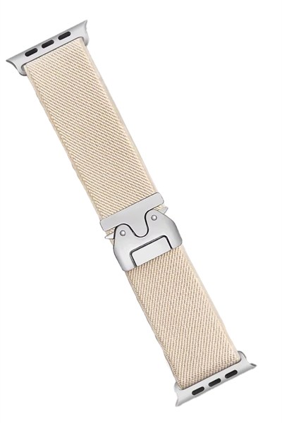 Mey İthalat®   Watch 42mm Forest Kumaş Kordon - Krem